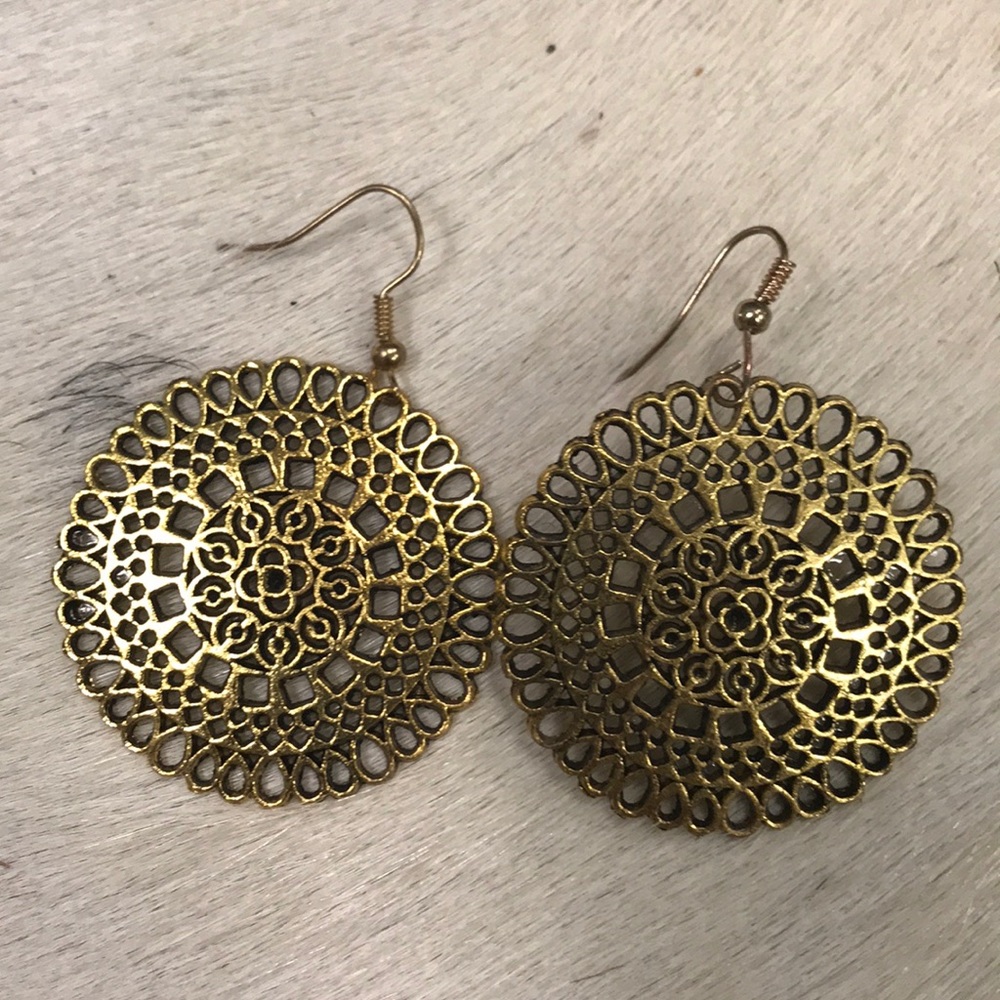 Antique gold earrings